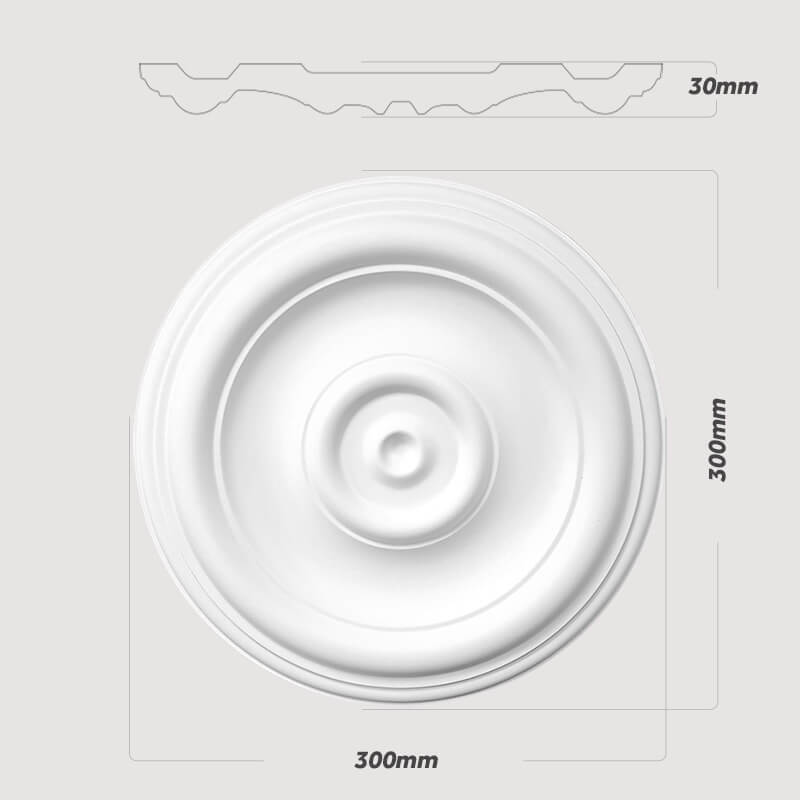 Concentric Ceiling Rose - 'Harmony Halo'